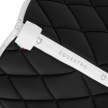 Tapis de dressage en tissu technique avec logo GP Equestro Noir / blanc
