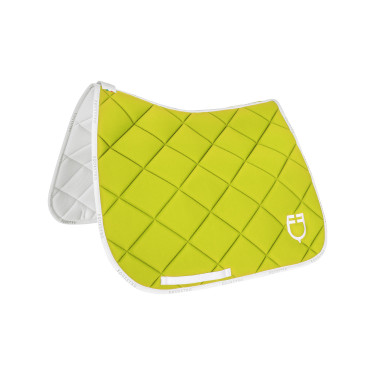 Tapis de dressage en tissu technique avec logo GP Equestro Citron / blanc Jaune Tapis de dressage en tissu technique avec logo GP Equestro Citron / blanc Jaune