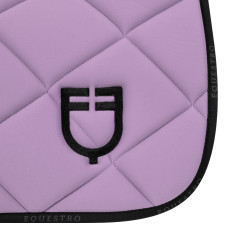 Tapis de dressage en tissu technique avec logo GP Equestro Lilas / noir Violet Tapis de dressage en tissu technique avec logo GP Equestro Lilas / noir Violet