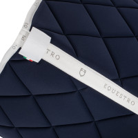 Tapis de dressage en tissu technique avec logo GP Equestro Marine / blanc Bleu