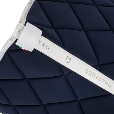 Tapis de dressage en tissu technique avec logo GP Equestro Marine / blanc Bleu