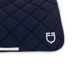 Tapis de dressage en tissu technique avec logo GP Equestro Marine / blanc Bleu