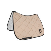 Tapis de dressage en tissu technique avec logo GP Equestro Sable / noir Jaune Tapis de dressage en tissu technique avec logo GP Equestro Sable / noir Jaune