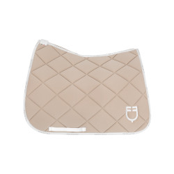 Tapis de dressage en tissu technique avec logo GP Equestro Sable / blanc Beige