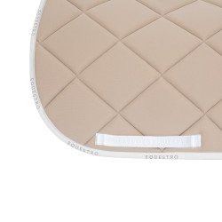 Tapis de dressage en tissu technique avec logo GP Equestro Sable / blanc Beige