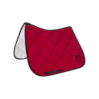 Tapis de dressage en tissu technique avec logo GP Equestro Vin / noir Rouge