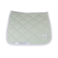 Technische stof dressuurdek met geborduurd logo White Line Equestro Lichtgroen