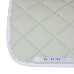 Technische stof dressuurdek met geborduurd logo White Line Equestro Lichtgroen