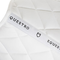 Technische stof dressuurdek met geborduurd logo White Line Equestro Petrol Blauw