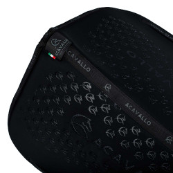 Lycra dressuurpad met gelgrip en bamboevezel aan de onderzijde Acavallo Zwart / zwart Lycra dressuurpad met gelgrip en bamboevezel aan de onderzijde Acavallo Zwart / zwart