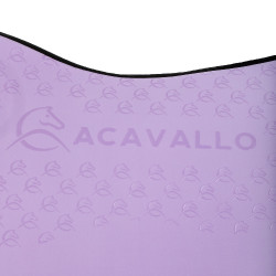 Lycra dressuurpad met gelgrip en bamboevezel aan de onderzijde Acavallo Lila / zwart Violet