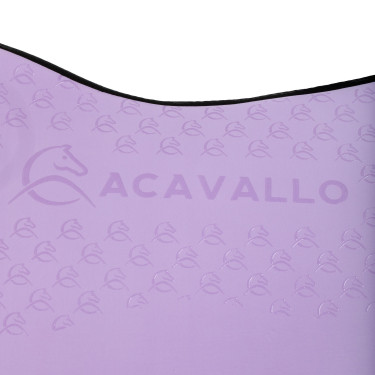 Lycra dressuurpad met gelgrip en bamboevezel aan de onderzijde Acavallo Lila / zwart Violet