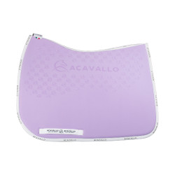 Tapis de dressage en lycra avec grip en gel et dessous en fibre de bambou Acavallo Lilas / blanc Violet