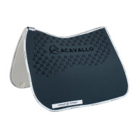 Lycra dressuurpad met gelgrip en bamboevezel aan de onderzijde Acavallo Zand / wit Beige