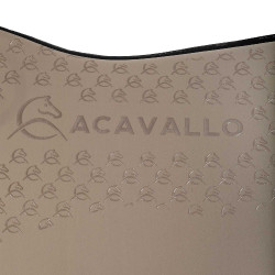 Tapis de dressage en lycra avec grip en gel et dessous en fibre de bambou Acavallo Terra / noir Marron