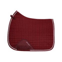 Tapis de dressage en coton modelé Equestro Bordeaux Tapis de dressage en coton modelé Equestro Bordeaux
