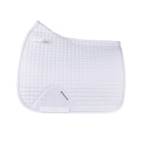 Tapis de dressage en coton modelé Equestro Blanc