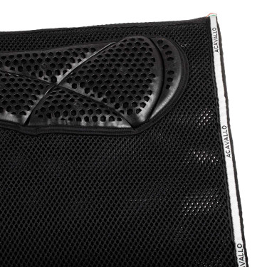 Tapis de dressage carré en mousse à mémoire de forme avec grip en gel et espaceur 3D Acavallo Noir