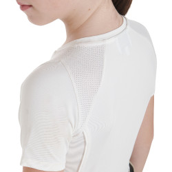 Technisch trainings-T-shirt kind Equestro Wit
