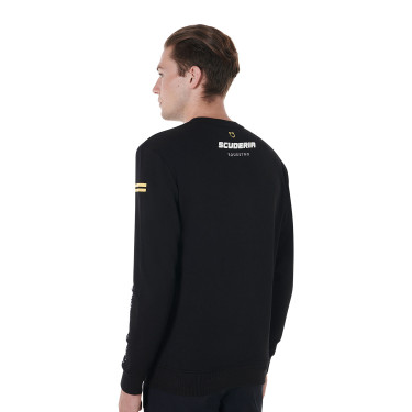 Sweat ras du cou homme collection Scuderia Equestro Noir