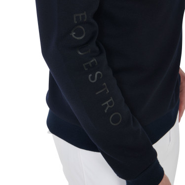 Heren sweatshirt in interlock met ronde hals Equestro Heren sweatshirt in interlock met ronde hals Equestro