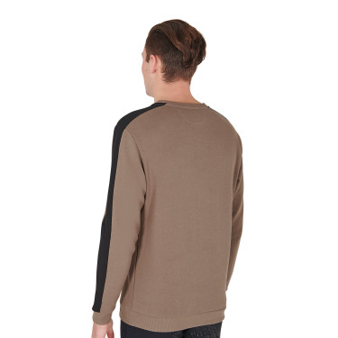 Heren winter sweatshirt met ronde hals van katoen Equestro Heren winter sweatshirt met ronde hals van katoen Equestro