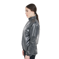 Surveste unisex coupe-vent et déperlante Equestro Noir Surveste unisex coupe-vent et déperlante Equestro Noir