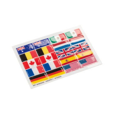 Sticker-set voor Opera Acavallo-beugels Vlag 1 Motieven