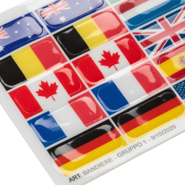Sticker-set voor Opera Acavallo-beugels Vlag 1 Motieven