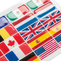 Sticker-set voor Opera Acavallo-beugels Vlag 1 Motieven