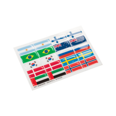 Sticker-set voor Opera Acavallo-beugels Vlag 2 Motieven
