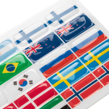 Set d'autocollants pour étriers Opera Acavallo Drapeau 2 Motifs