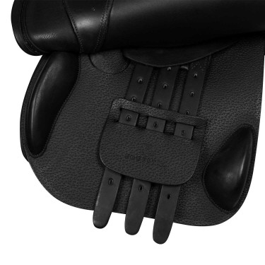 Selle obstacle en cuir martelé Supreme Evolution New Equestro Noir