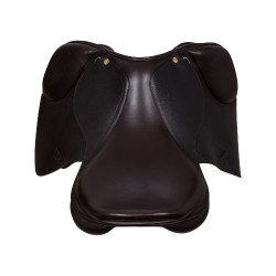 Selle obstacle en cuir martelé Supreme Evolution New Equestro Marron foncé