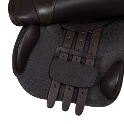 Selle obstacle en cuir martelé Supreme Evolution New Equestro Marron foncé