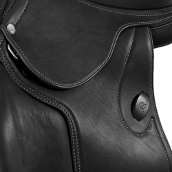 Zadelhindernis Botticelli met panelen van wol Acavallo Zwart Zadelhindernis Botticelli met panelen van wol Acavallo Zwart