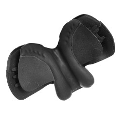 Selle obstacle Botticelli avec panneaux en laine Acavallo Noir