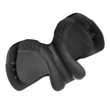 Selle obstacle Botticelli avec panneaux en laine Acavallo Noir