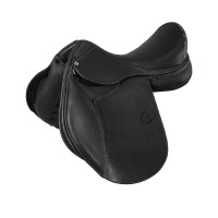 Bernini unisex zadel met wolpanelen Acavallo Zwart