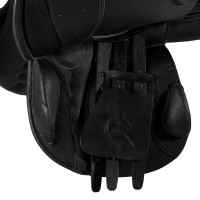 Bernini unisex zadel met wolpanelen Acavallo Zwart Bernini unisex zadel met wolpanelen Acavallo Zwart