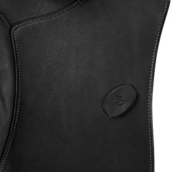 Selle mixte Bernini avec panneaux en laine Acavallo Noir Selle mixte Bernini avec panneaux en laine Acavallo Noir