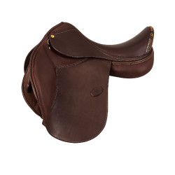 Bernini unisex zadel met wolpanelen Acavallo Donkerbruin