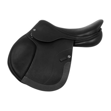 Springzadel Roma met houten boom en dubbel leer van Acavallo Springzadel Roma met houten boom en dubbel leer van Acavallo