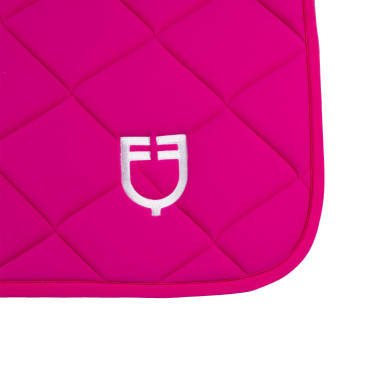 Tapis de selle CSO Equestro Fuchsia / blanc Rose
