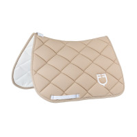 Tapis de selle CSO Equestro Sable / blanc Beige