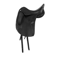 Selle de dressage Perugino avec petits taquets Acavallo Marron foncé Selle de dressage Perugino avec petits taquets Acavallo Marron foncé