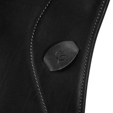 Dressuurzadel Perugino met kleine kniewrongen Acavallo Zwart