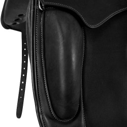 Selle de dressage Perugino avec petits taquets Acavallo Noir