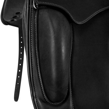 Selle de dressage Perugino avec petits taquets Acavallo Noir