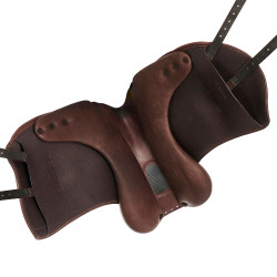 Selle de dressage Perugino avec petits taquets Acavallo Marron foncé